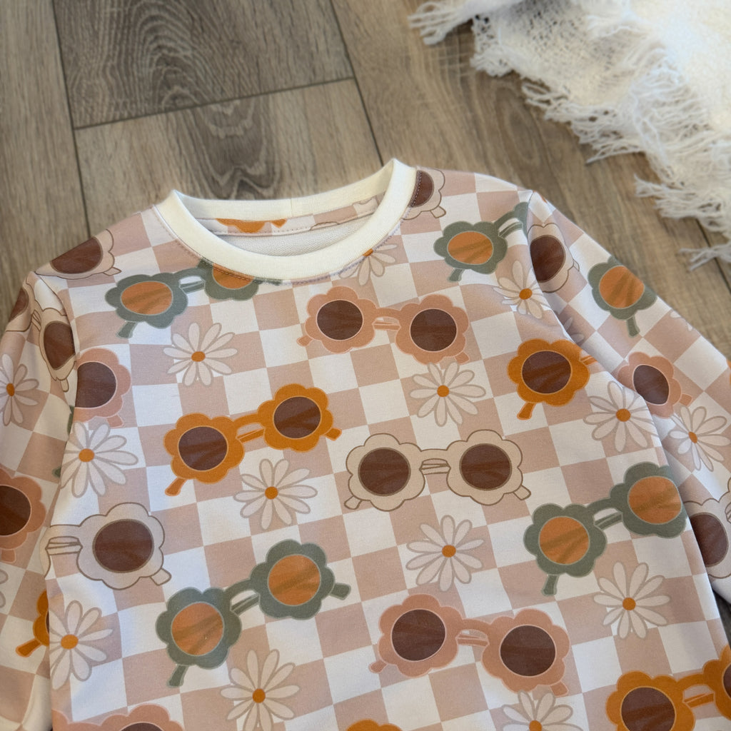 Pullover - Gr. 116 - Hippie Girl