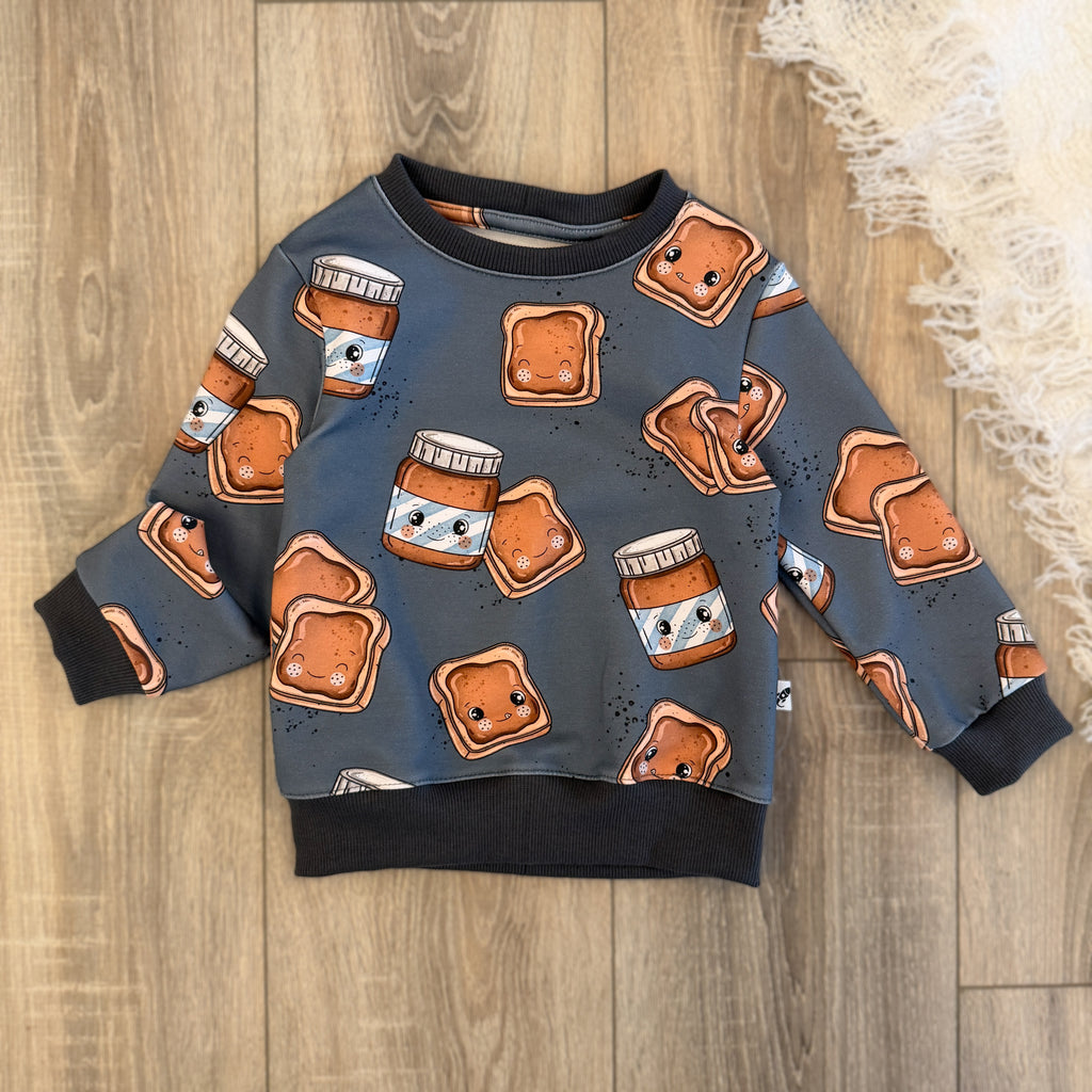 Pullover - Gr. 92 - Schoko Toast
