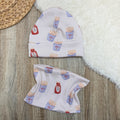 Rib Beanie & Loop Set - Diner Fritten