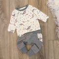 Longsleeve & Pumphose Set - Gr. 62 - Narwal