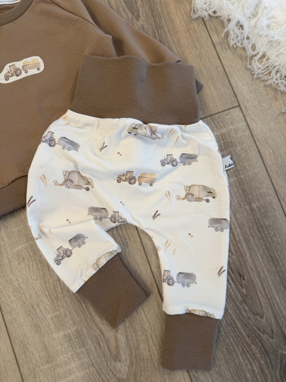 Pullover & Pumphose Set - Gr. 68 - Trecker/Taupe