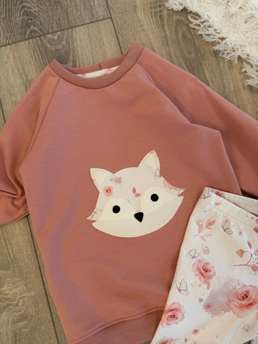 Pullover & Leggins Set - Gr. 86 - Rosen Fuchs