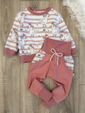 Pullover & Pumphose Set - Gr. 86 - Gänse