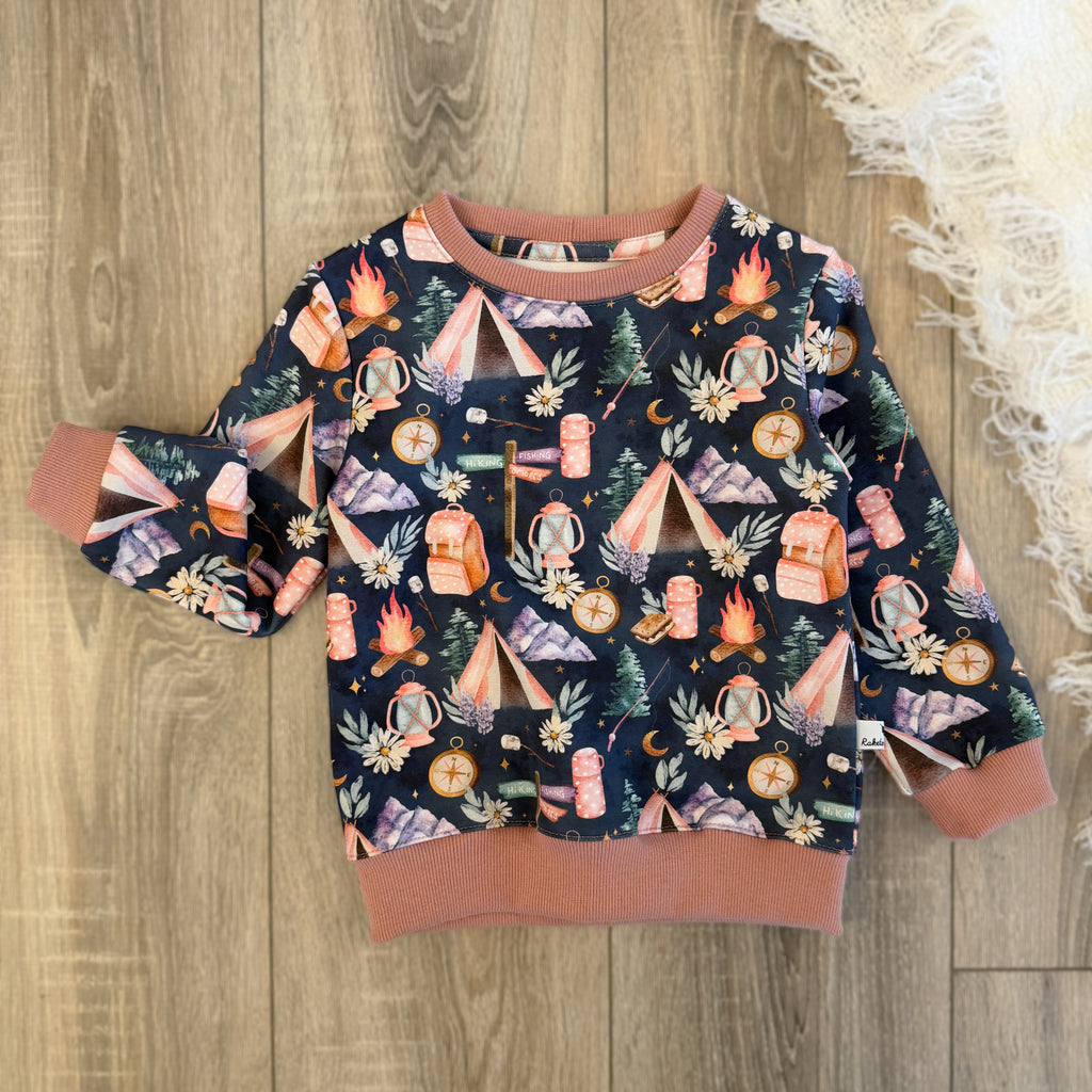 Pullover - Gr. 98 - Camping