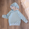 Hoodie - Gr. 104 - Hellblau/Meerestiere