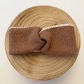 Wollwalk Twist Stirnband - Taupe/Leo