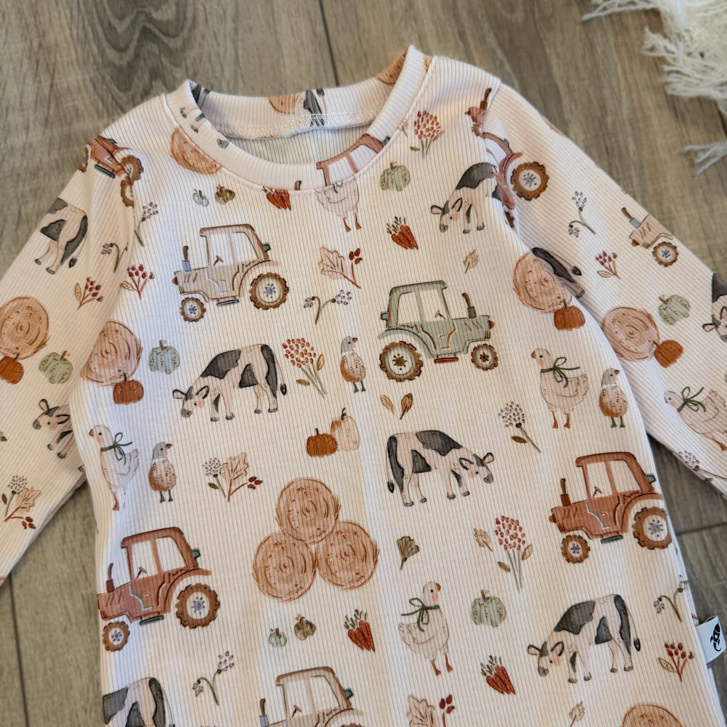 Rib Longsleeve - Gr. 92 - Farm