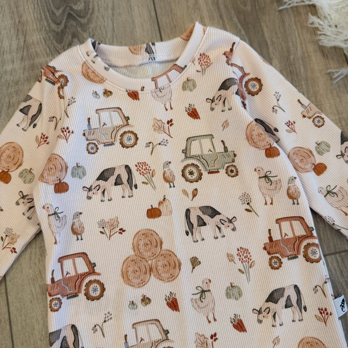 Rib Longsleeve - Gr. 92 - Farm