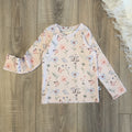 Rib Longsleeve - Gr. 92 - Natural Flower