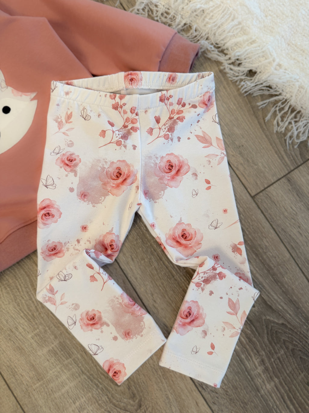 Pullover & Leggins Set - Gr. 86 - Rosen Fuchs