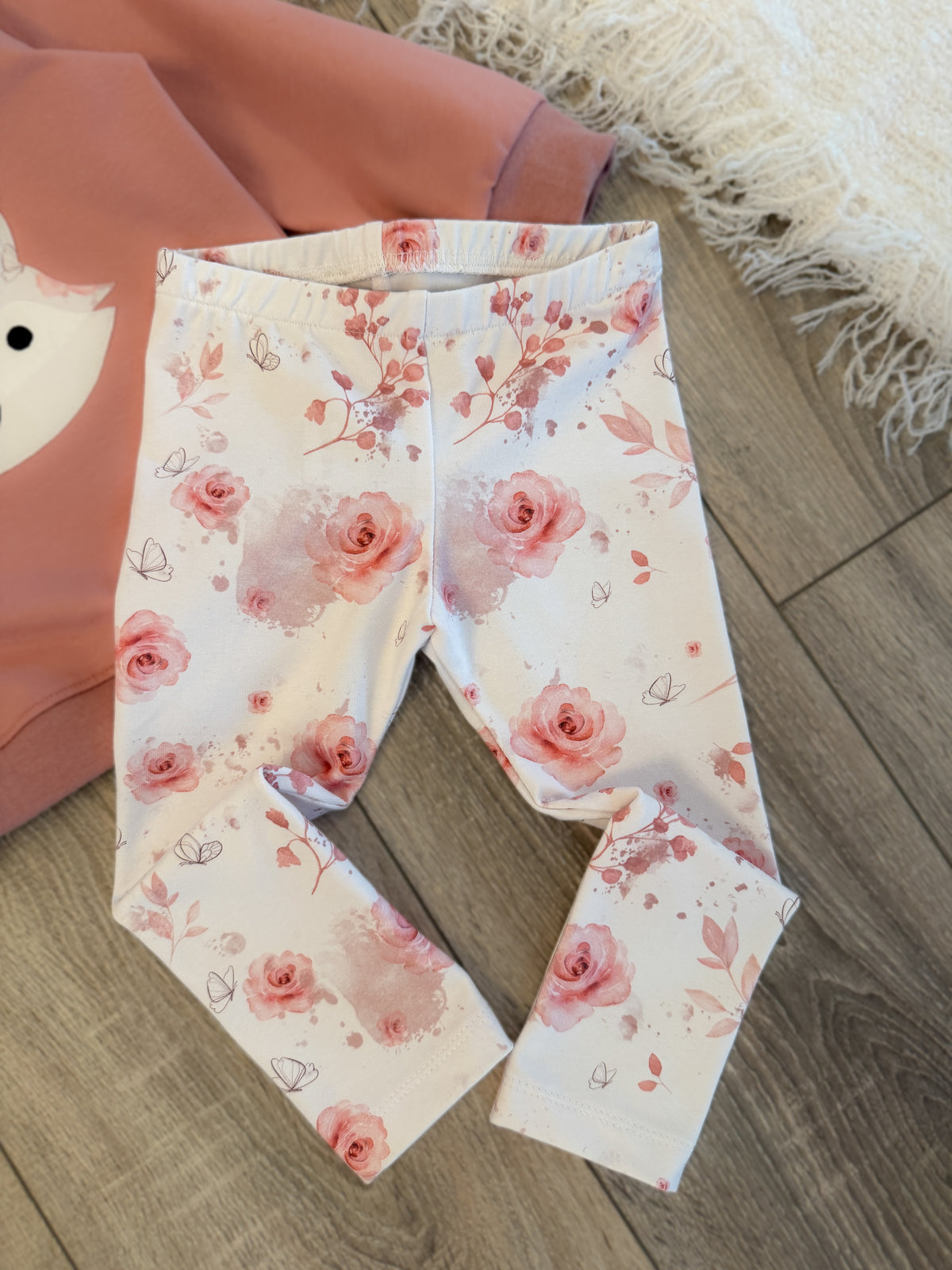 Pullover & Leggins Set - Gr. 86 - Rosen Fuchs