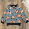 Pullover - Gr. 98 - Waffeln
