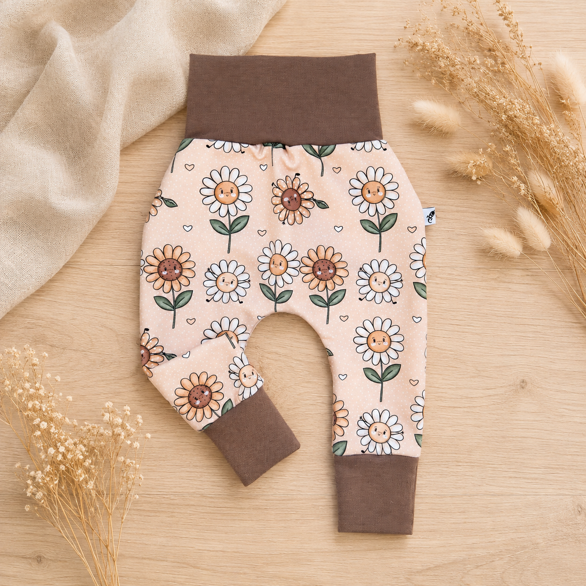 Pumphose - Happy Sun Flower - Taupe
