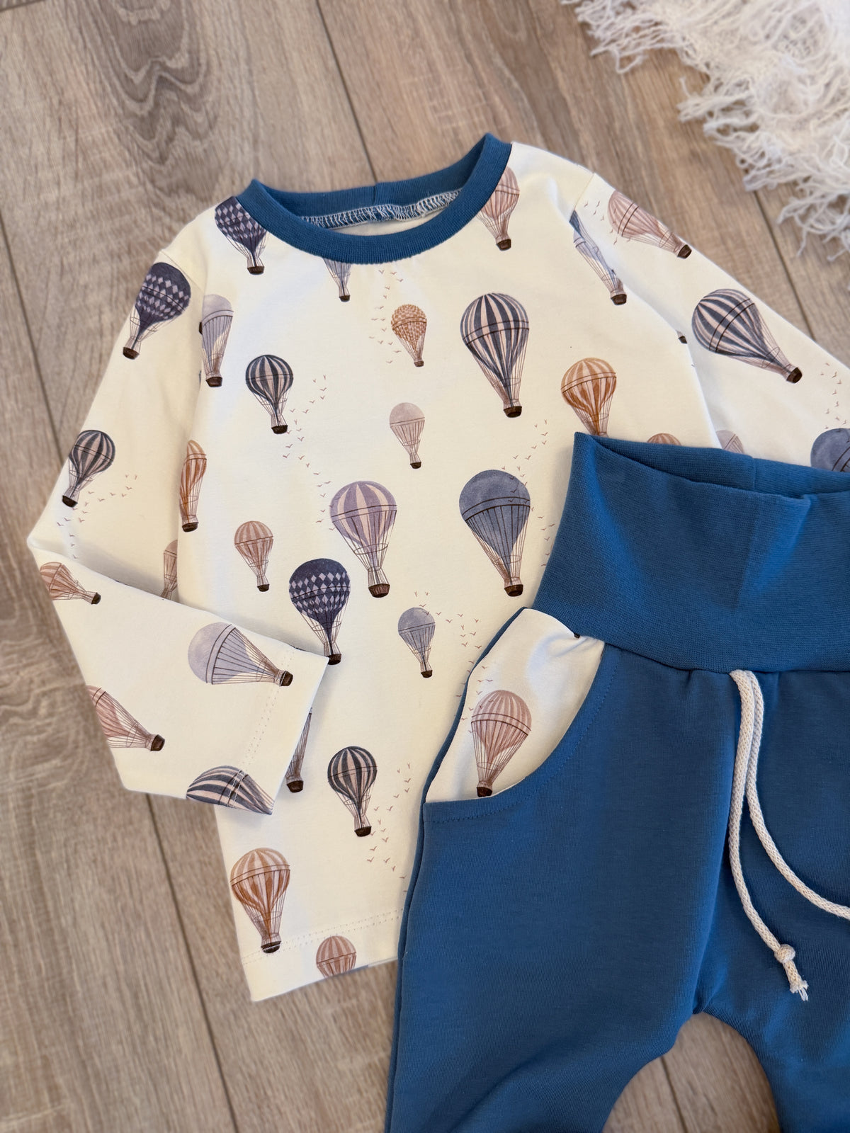 Longsleeve & Pumphose Set - Gr. 92 - Heißluftballon