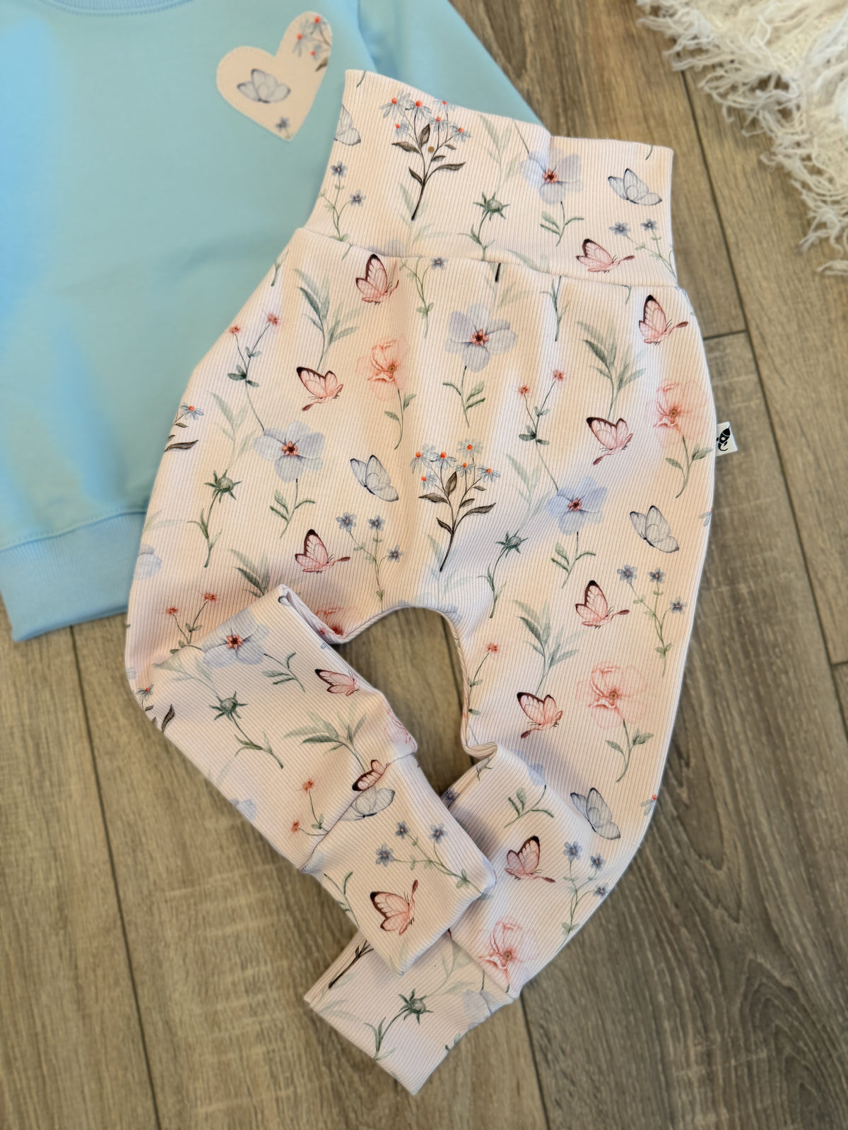Pullover & Pumphose Set - Gr. 92 - Natural Flowers
