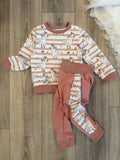 Pullover & Pumpster Pumphose Set - Gr. 98 - Gänse