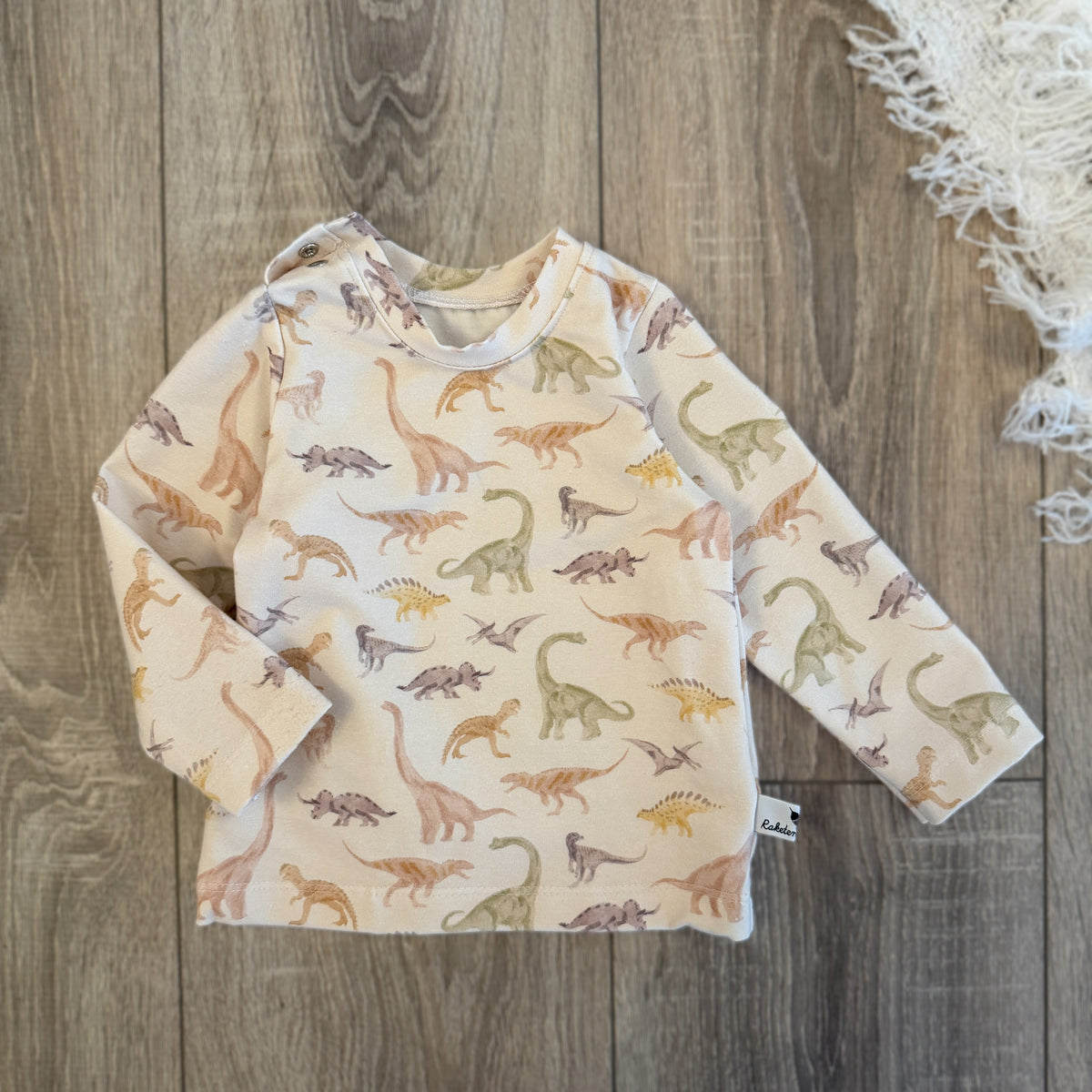 Latzhose & Longsleeve Set - Gr. 68 - Dinos
