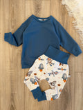 Pullover & Pumphose Set - Gr. 86 - Raketen