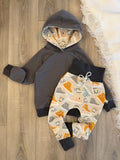 Raglan Hoodie & Pumphose Set - Gr. 110 - Sneaker