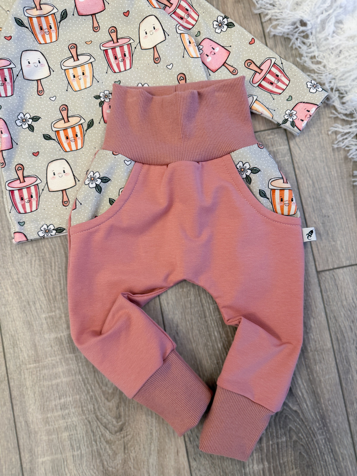 Longsleeve & Pumphose Set - Gr. 80 - Kindheitserinnerungen