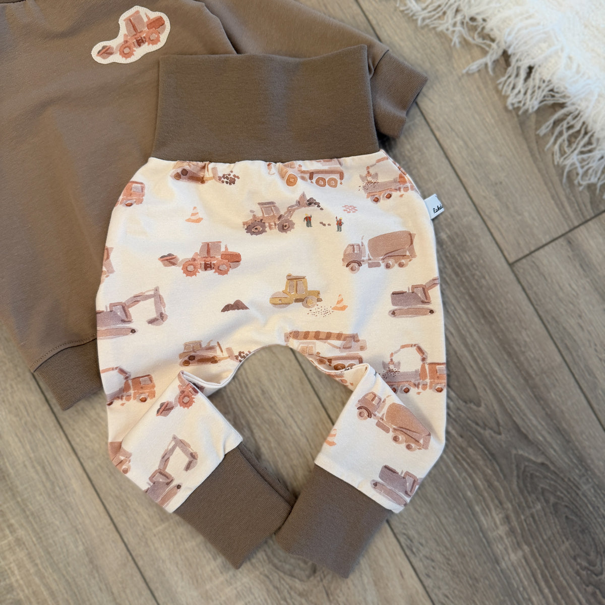 Pullover & Pumphose Set - Gr. 80 - Bagger/Taupe