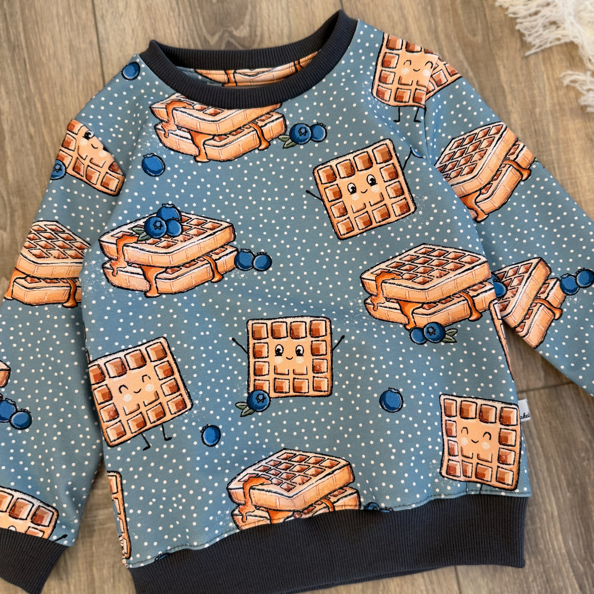 Pullover - Gr. 98 - Waffeln