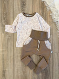 Longsleeve & Pumphose Set - Gr. 80 - Leo hell