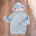 Hoodie - Gr. 110 - Hellblau/Meerestiere