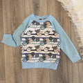 Raglan Pullover - Gr. 104 - Smiley