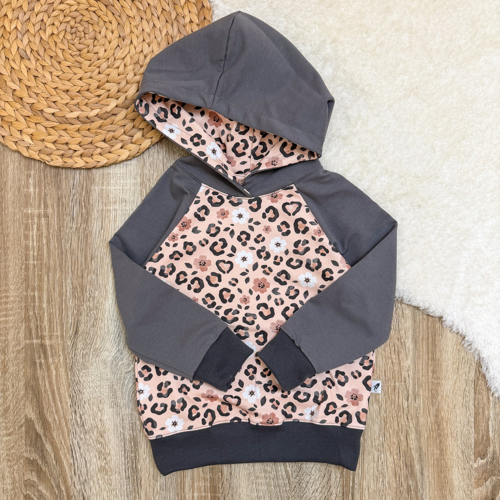 Raglan Kapuzenpullover - Leo/Anthrazit