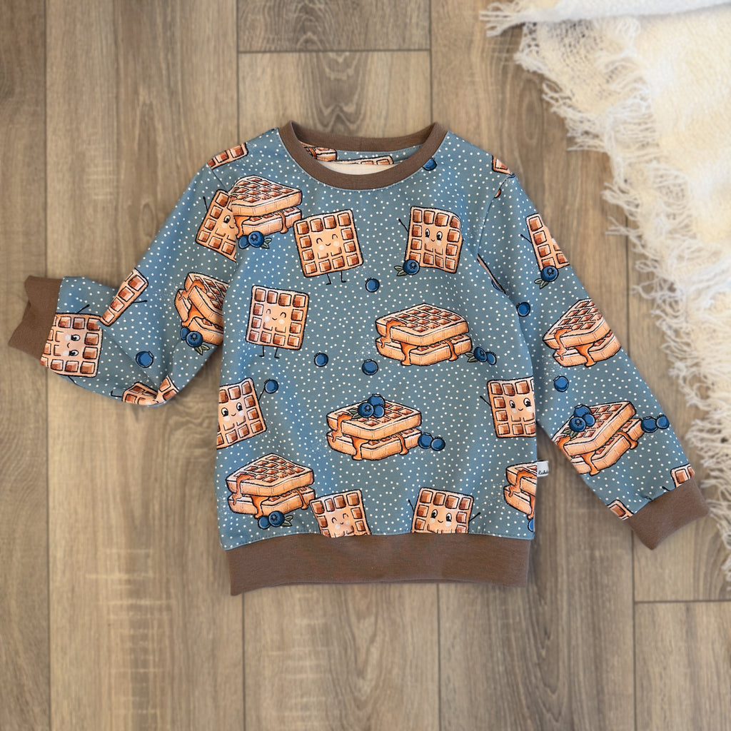 Pullover - Gr. 110 - Waffeln