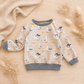 Basic Sweater - Fritten Möwe - hellgrau