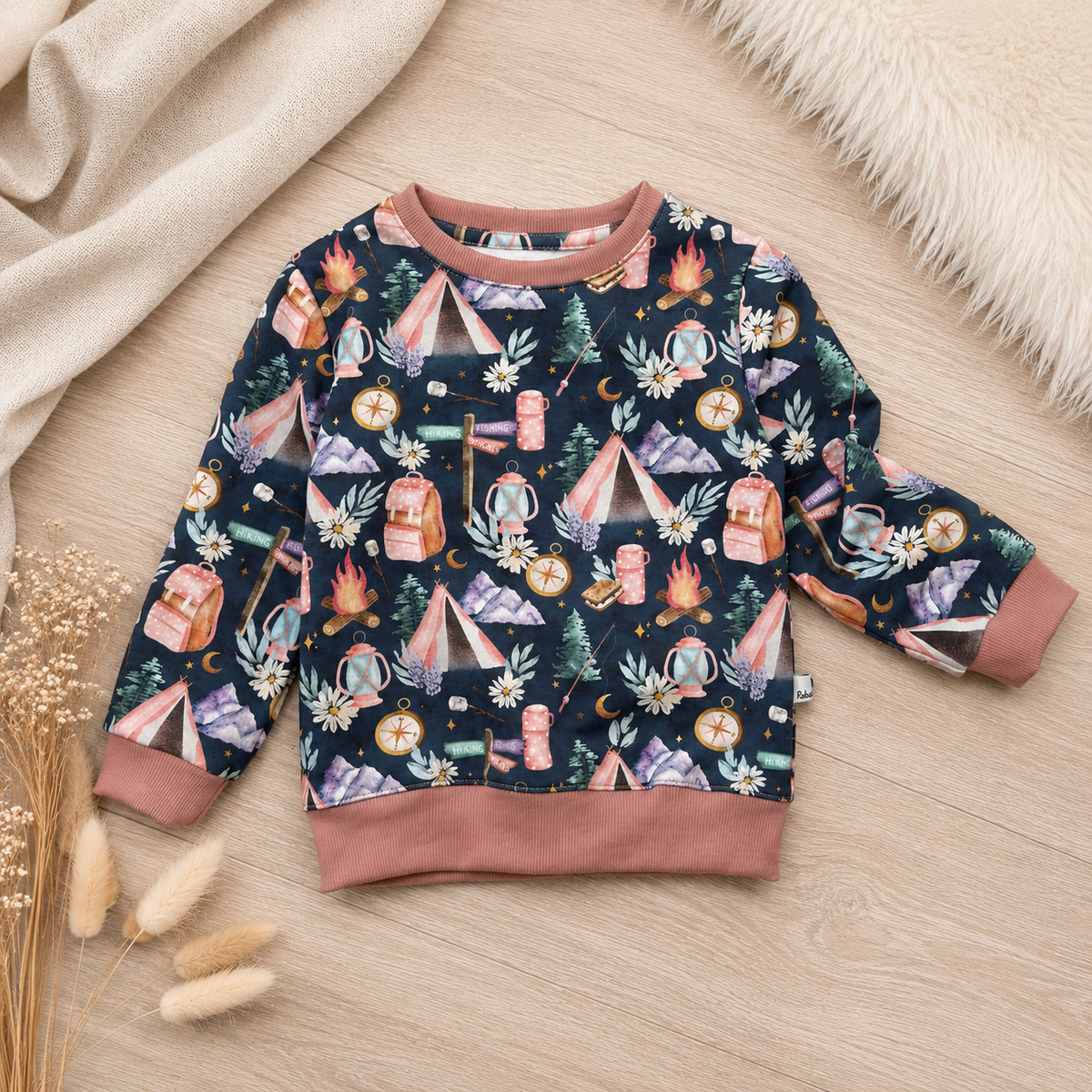 Basic Sweater - Camping - Rosa