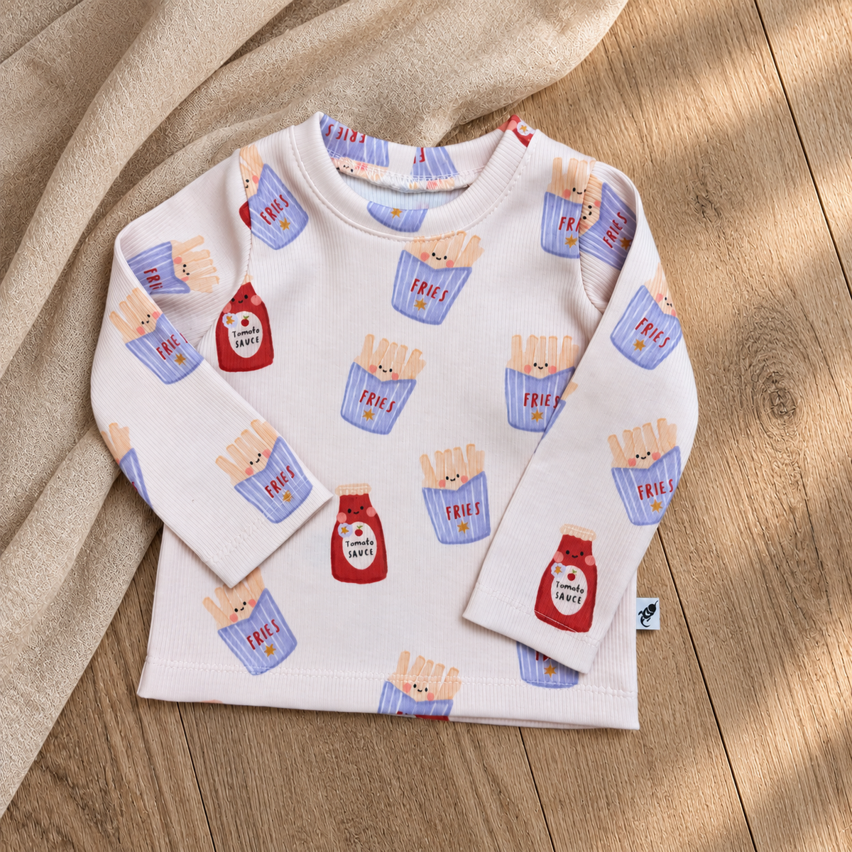 Rib Longsleeve - Pommes/Fries
