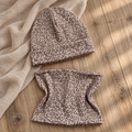 Rib Beanie & Loop Set - Leo