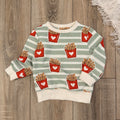 Basic Sweater - Fritten/Pommes - weiß